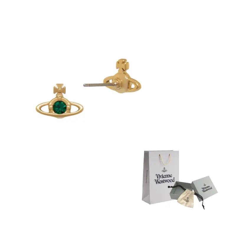 Vivienne Westwood Серьги-гвоздики Classic Saturn для женщин, цвет Gold/Green Diamond
Vivienne Westwood Серьги-гвоздики Classic Saturn для женщин, цвет Gold/Green Diamond