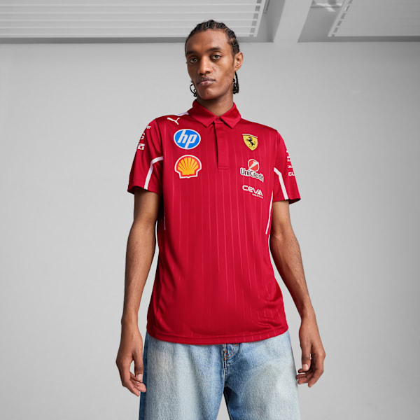 Мужская рубашка-поло для автоспорта Scuderia Ferrari Team Puma, красный
Мужская рубашка-поло для автоспорта Scuderia Ferrari Team Puma, красный