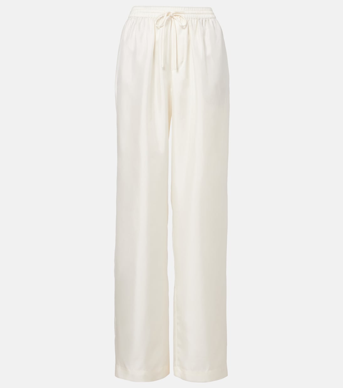 Широкие брюки из шелкового сатина Róhe, кремовый
Широкие брюки из шелкового сатина Róhe, кремовый