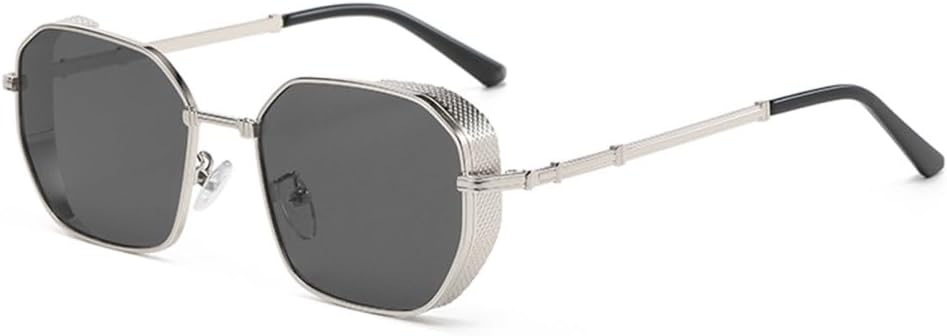 Модные прямоугольные солнцезащитные очки в стиле ретро для женщин, градиентный металлический цвет, классические солнцезащитные очки с защитой от УФ-излучения UV400 MTZJH, Silver Grey
Модные прямоугольные солнцезащитные очки в стиле ретро для женщин, градиентный металлический цвет, классические солнцезащитные очки с защитой от УФ-излучения UV400 MTZJH, Silver Grey