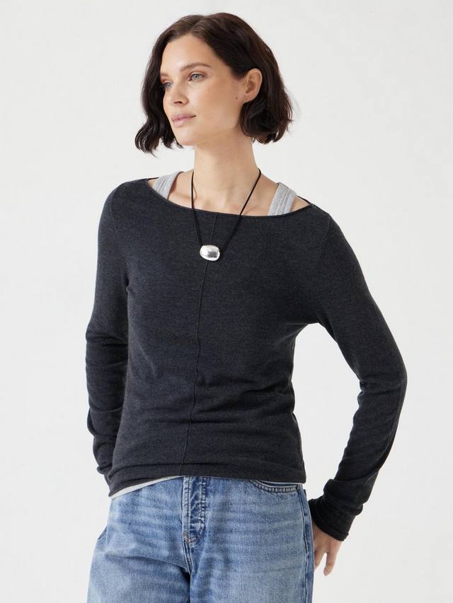 Топ с разрезом на шее HUSH, цвет Charcoal Marl
Топ с разрезом на шее HUSH, цвет Charcoal Marl