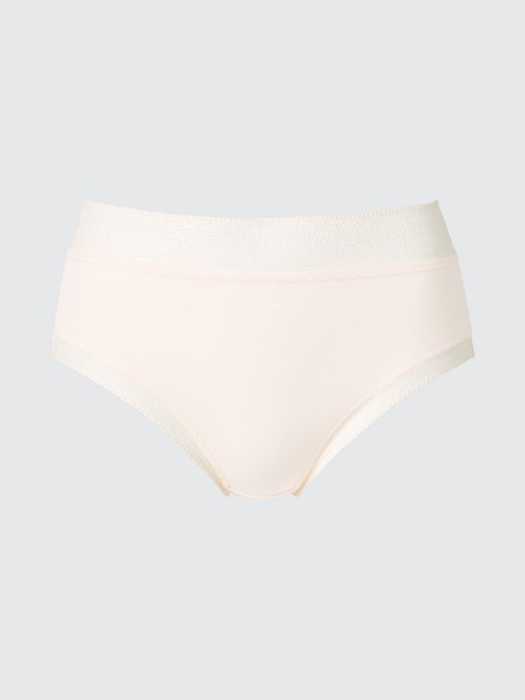 Трусики с высокой посадкой кружевные Uniqlo, цвет 30 бежевый 
Трусики с высокой посадкой кружевные Uniqlo, цвет 30 бежевый