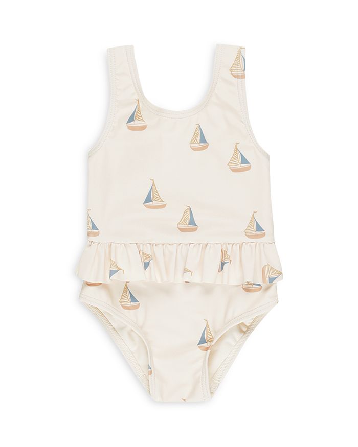 Детский купальник с юбкой для девочек - Baby Rylee + Cru, коричневый/бежевый 
Детский купальник с юбкой для девочек - Baby Rylee + Cru, коричневый/бежевый