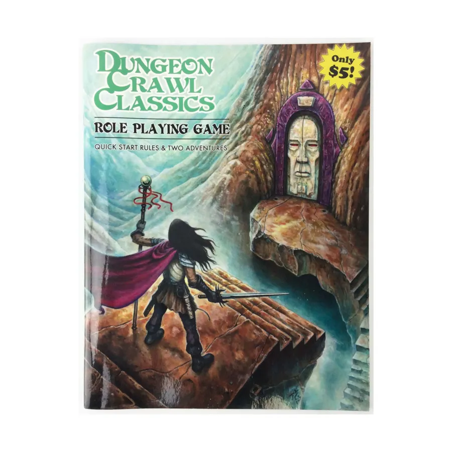 DCC RPG - Quick Start Rules w/Portal Under the Stars & Man-Bait for the Soul Stealer, Dungeon Crawl Classics Role Playing Games (Goodman Games), мягкая обложка
DCC RPG - Quick Start Rules w/Portal Under the Stars & Man-Bait for the Soul Stealer, Dungeon Crawl Classics Role Playing Games (Goodman Games), мягкая обложка