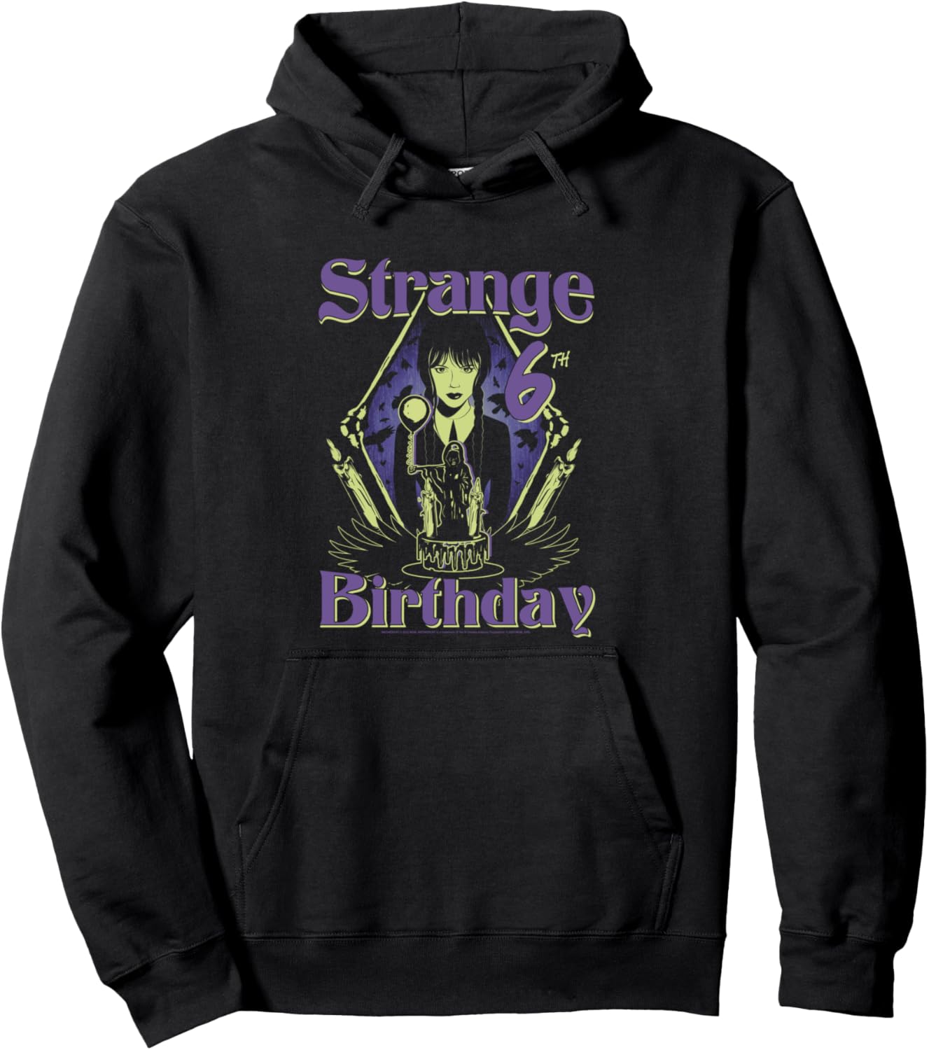 Худи с большим логотипом Wednesday Strange на груди, посвященное 6-летию готической эпохи, черный
Худи с большим логотипом Wednesday Strange на груди, посвященное 6-летию готической эпохи, черный