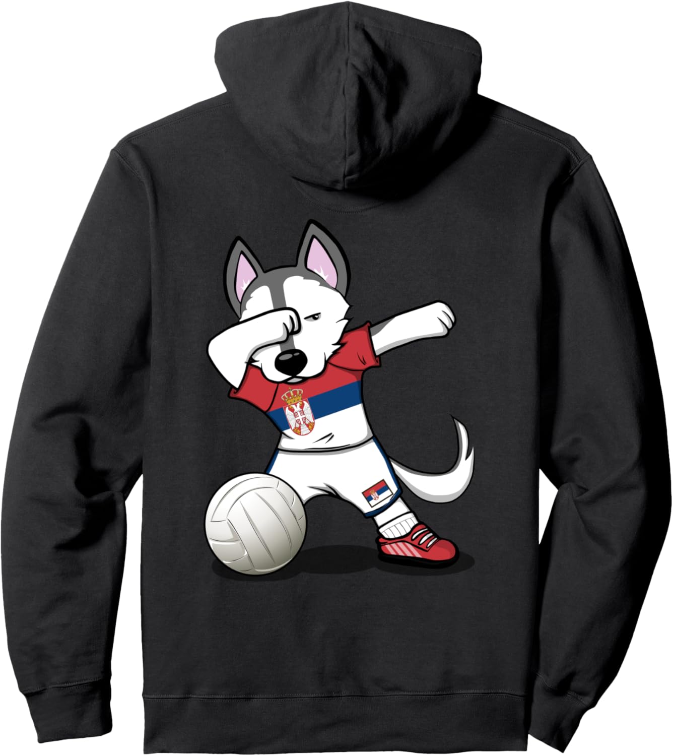Забавная толстовка с танцующим хаски, болельщиком волейбольной команды Сербии - толстовка с изображением сербского флага и хаски, посвященная волейболу в Сербии Teeisle Serbia Volleyball, черный
Забавная толстовка с танцующим хаски, болельщиком волейбольной команды Сербии - толстовка с изображением сербского флага и хаски, посвященная волейболу в Сербии Teeisle Serbia Volleyball, черный
