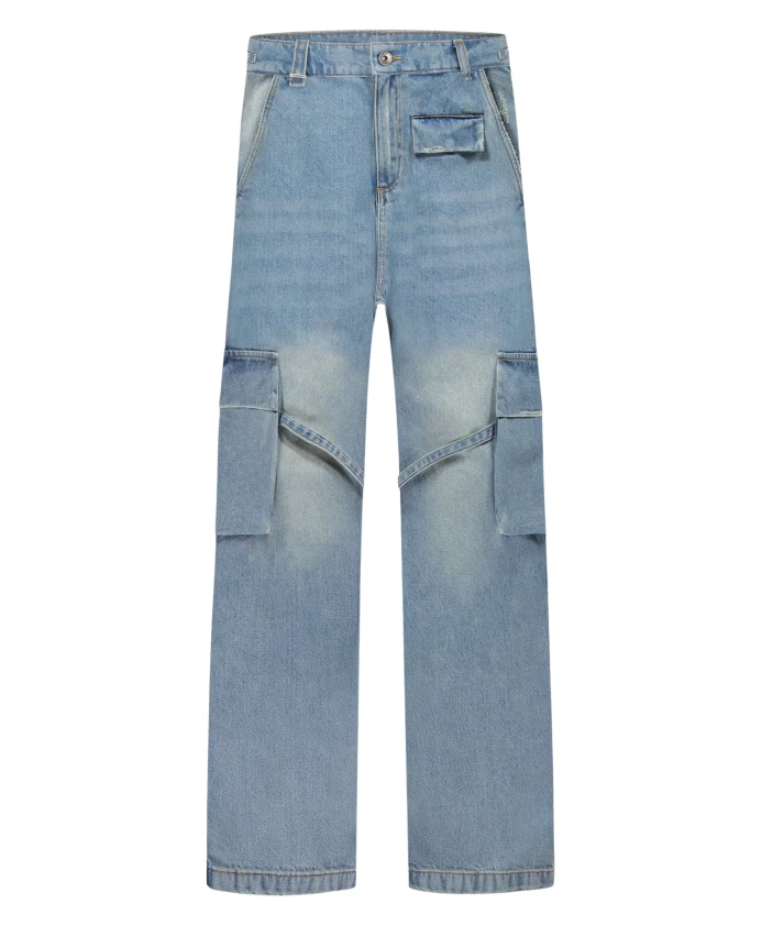 Светло-Голубые джинсовые брюки-карго FlãNeur, синий
Светло-Голубые джинсовые брюки-карго FlãNeur, синий