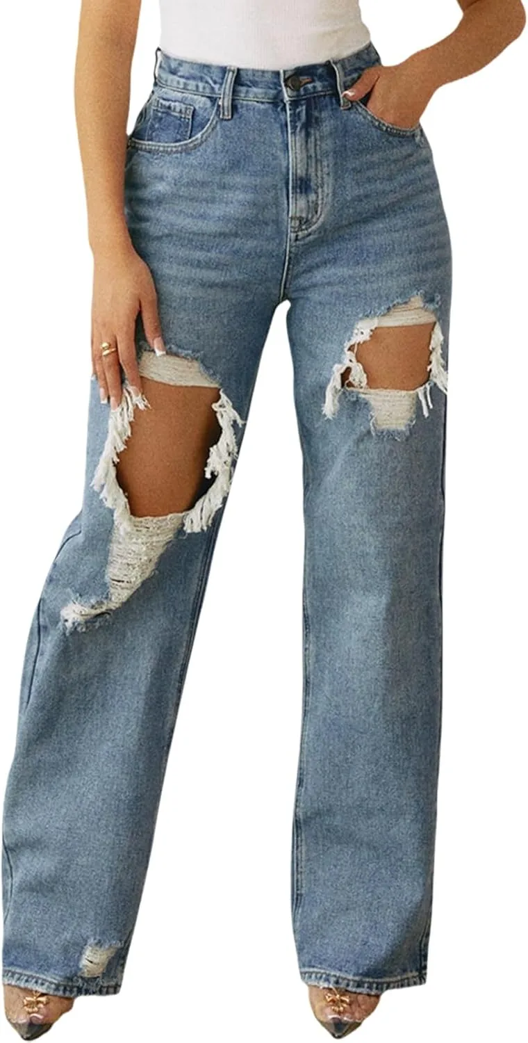 ZERMOM Женские скинни джинсы с потертостями Mid Rise
ZERMOM Женские скинни джинсы с потертостями Mid Rise