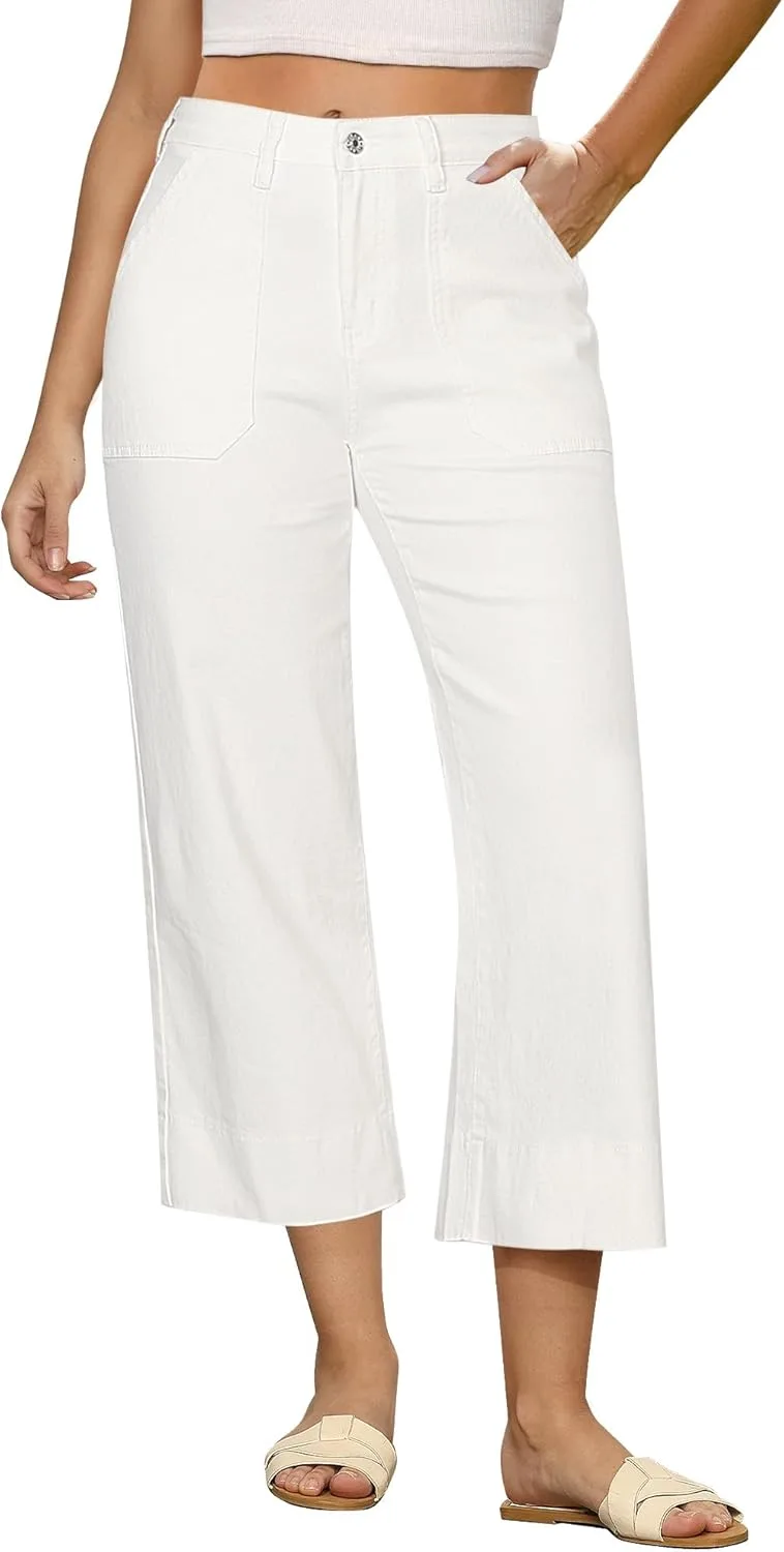GRAPENT Capri джинсы для женщин High Waisted Wide Leg
GRAPENT Capri джинсы для женщин High Waisted Wide Leg
