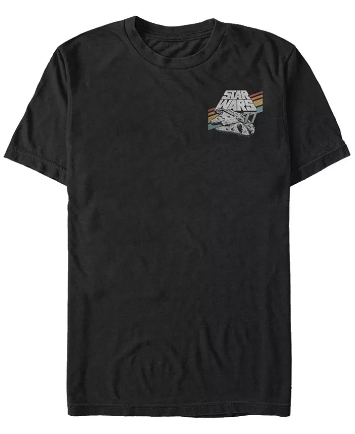 Футболка мужская Star Wars Millennium Falcon Retro Rainbow Stripe с коротким рукавом Fifth Sun, черный
Футболка мужская Star Wars Millennium Falcon Retro Rainbow Stripe с коротким рукавом Fifth Sun, черный