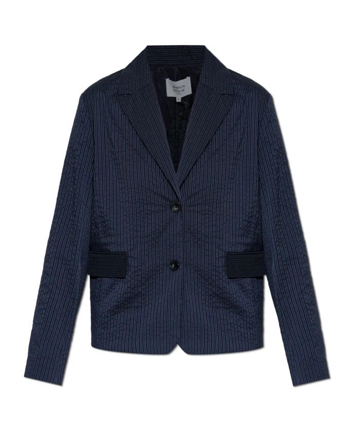 Блейзер с полосатым узором Maison Kitsunã, синий
Блейзер с полосатым узором Maison Kitsunã, синий