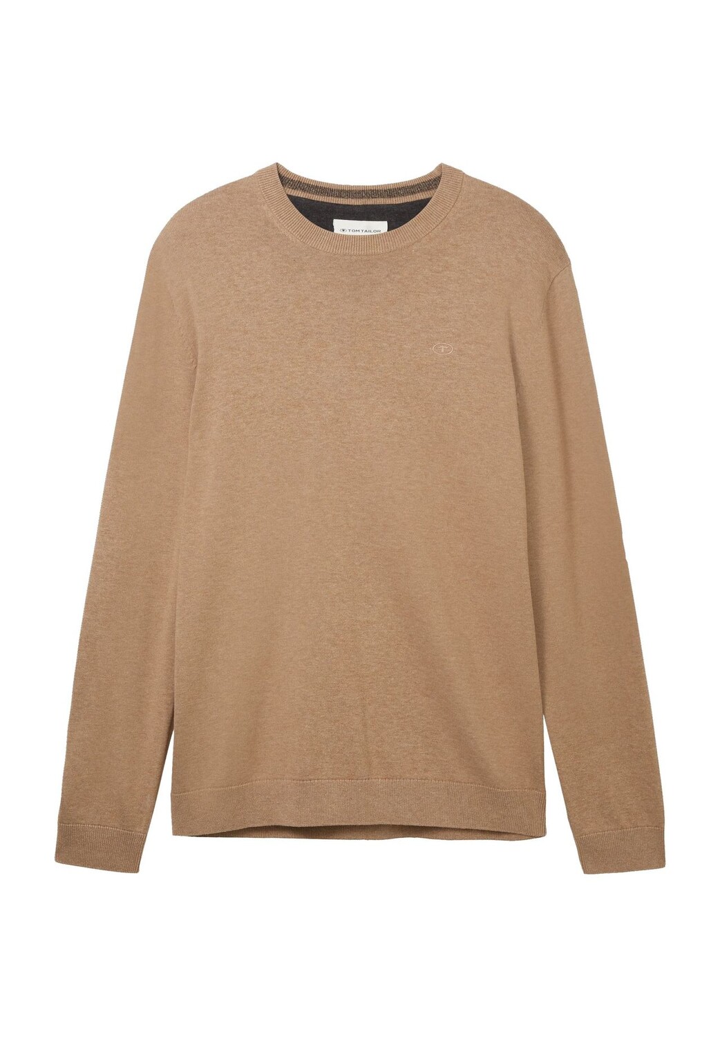 Пуловер, круглый вырез, ребристые манжеты, мужской TOM TAILOR, цвет Hazel Brown 
Пуловер, круглый вырез, ребристые манжеты, мужской TOM TAILOR, цвет Hazel Brown