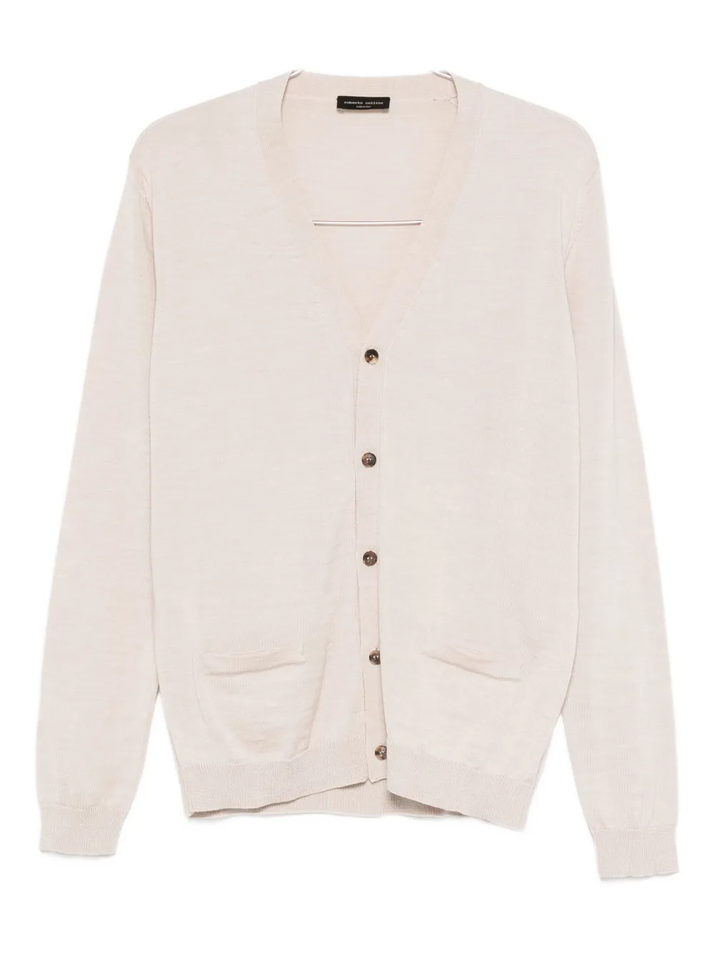 Кардиган с пуговицами и карманом Roberto Collina, бежевый
Кардиган с пуговицами и карманом Roberto Collina, бежевый
