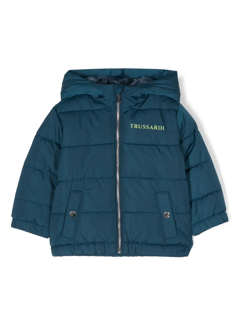 Стеганый пуховик TRUSSARDI JUNIOR, синий
Стеганый пуховик TRUSSARDI JUNIOR, синий