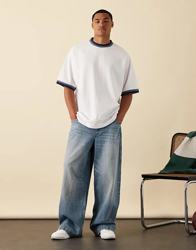 Футболка свободного кроя ASOS DESIGN белого цвета из пике
Футболка свободного кроя ASOS DESIGN белого цвета из пике