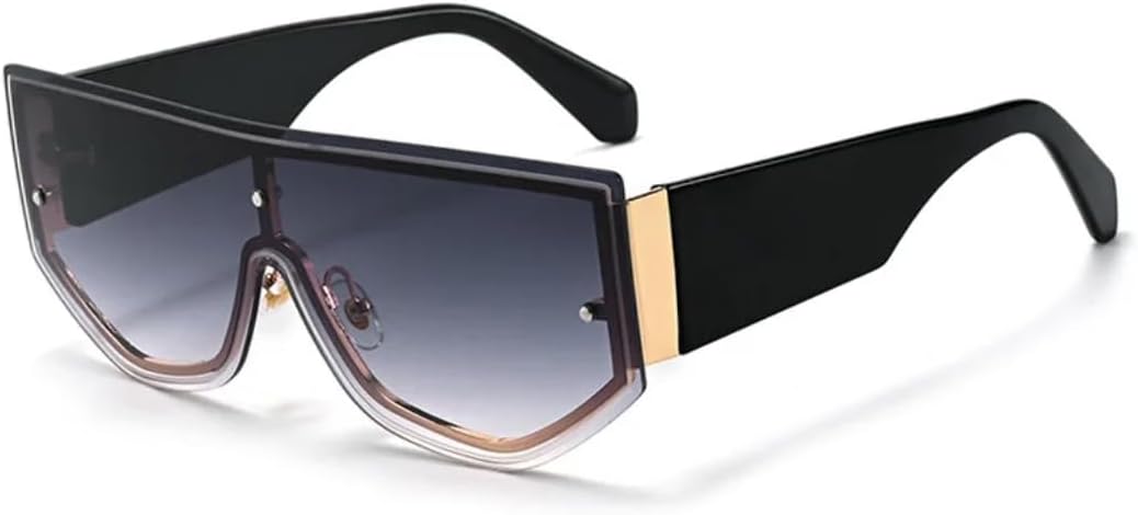 Уникальные цельные солнцезащитные очки для женщин, большие модные солнцезащитные очки для мужчин, очки в стиле панк с защитой от УФ-излучения UV400 TYUVIVO, Black-gray
Уникальные цельные солнцезащитные очки для женщин, большие модные солнцезащитные очки для мужчин, очки в стиле панк с защитой от УФ-излучения UV400 TYUVIVO, Black-gray