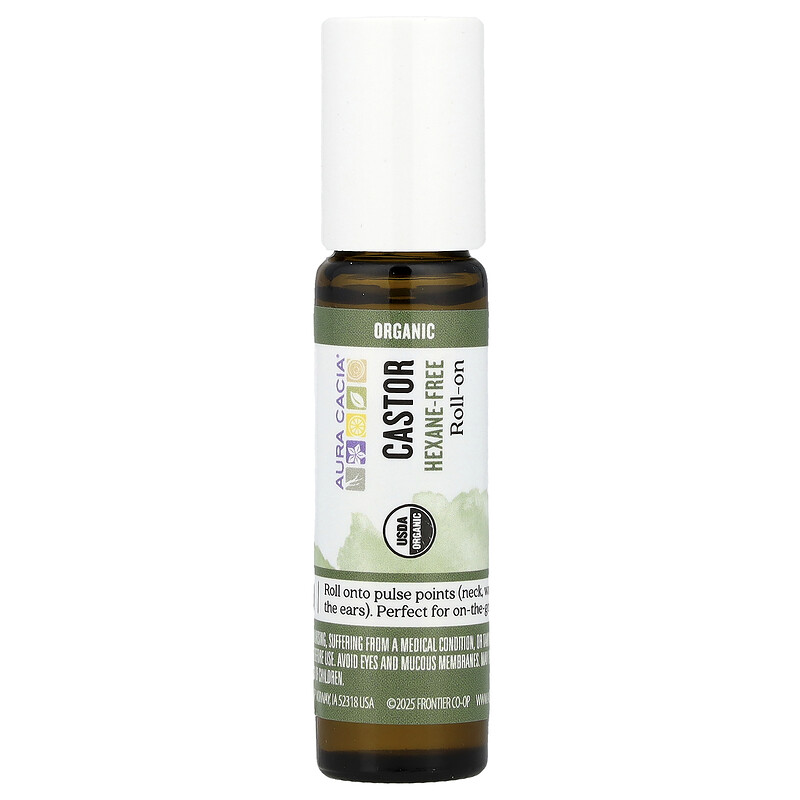 Aura Cacia, Roll-On, касторовое средство, 9,2 мл (0,31 жидк. Унции)
Aura Cacia, Roll-On, касторовое средство, 9,2 мл (0,31 жидк. Унции)