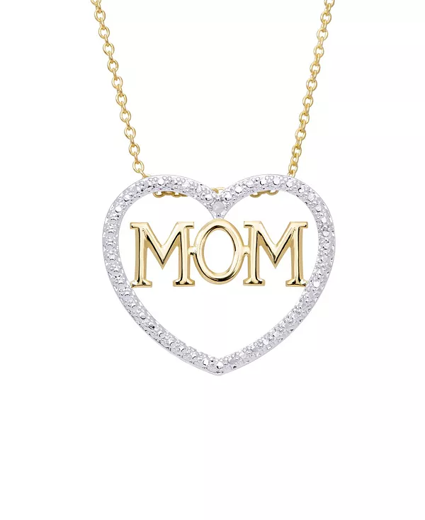 Позолоченное ожерелье с подвеской в виде сердца мамы с бриллиантами Macy'S, gold
Позолоченное ожерелье с подвеской в виде сердца мамы с бриллиантами Macy'S, gold