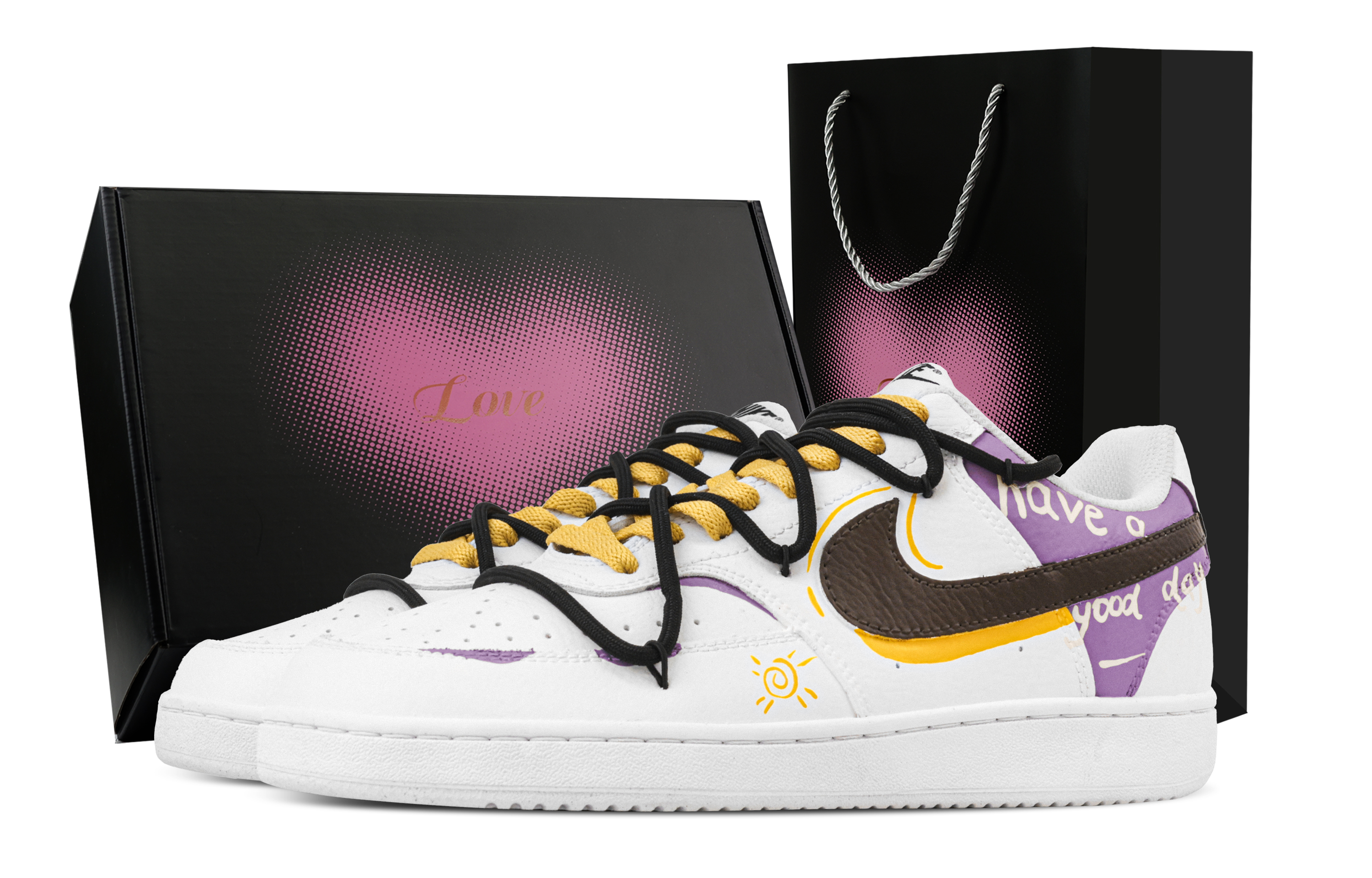 Nike Кроссовки Court Vision 1 Summer Party с низким верхом, устойчивые к истиранию, мужские, фиолетово-желтые
Nike Кроссовки Court Vision 1 Summer Party с низким верхом, устойчивые к истиранию, мужские, фиолетово-желтые