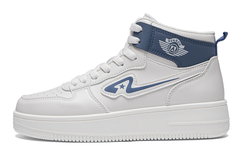 RENBEN Антискользящие износостойкие высокие скейтерские кроссовки унисекс бело-черные (с флисовой подкладкой), цвет White Black (Fleece-Lined)
RENBEN Антискользящие износостойкие высокие скейтерские кроссовки унисекс бело-черные (с флисовой подкладкой), цвет White Black (Fleece-Lined)