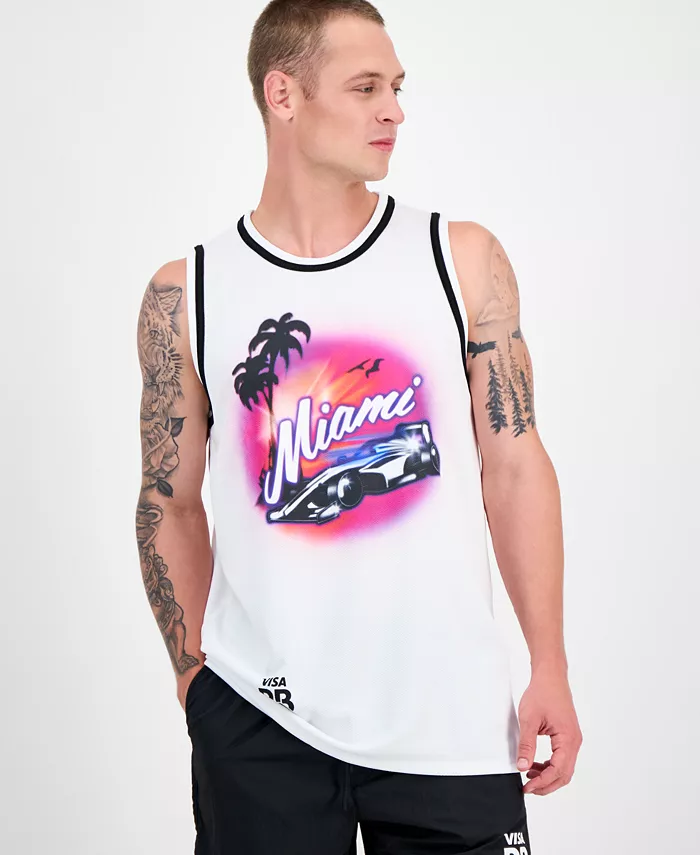 Мужская майка Miami Drapes Slim Fit с текстурным принтом Hugo Boss, белый
Мужская майка Miami Drapes Slim Fit с текстурным принтом Hugo Boss, белый