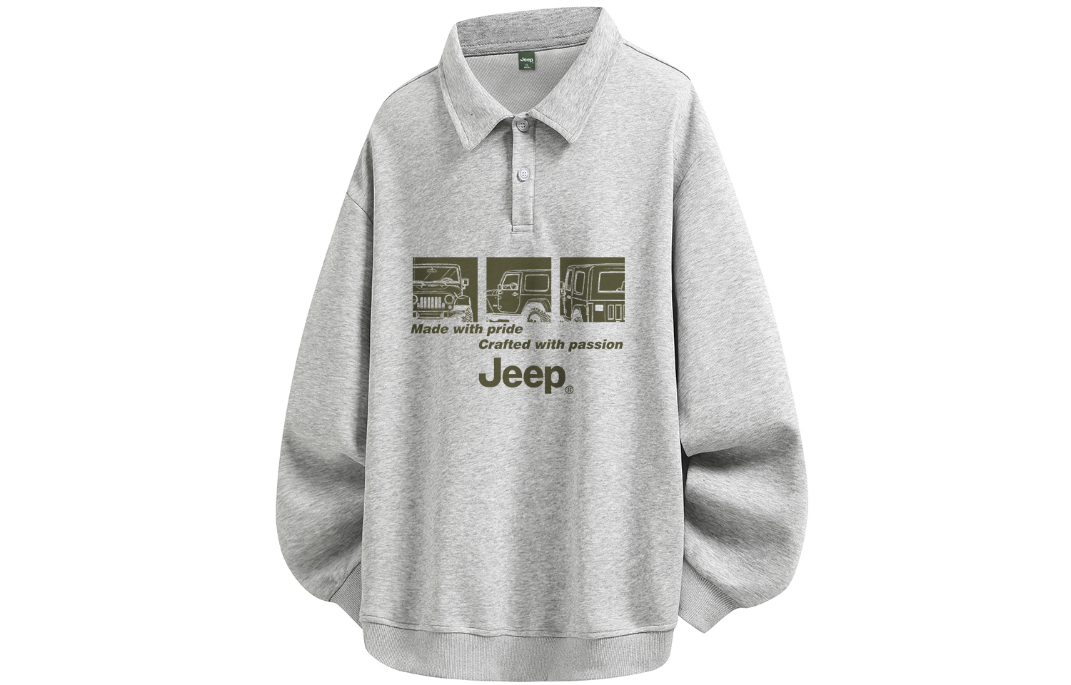 Свитшот Unisex Lapel Moderate Heavyweight Jeep, светло-серый
Свитшот Unisex Lapel Moderate Heavyweight Jeep, светло-серый