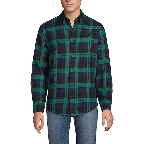 Мужская фланелевая рубашка Lands' End, Clover Navy Plaid
Мужская фланелевая рубашка Lands' End, Clover Navy Plaid