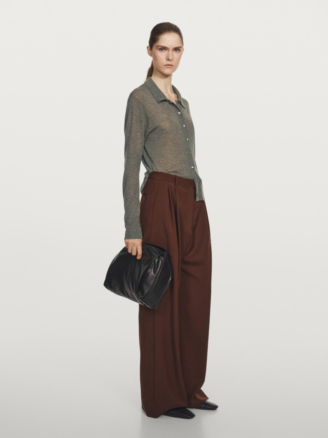 Кардиган из 100% шерсти - студия Massimo Dutti, Moss 
Кардиган из 100% шерсти - студия Massimo Dutti, Moss