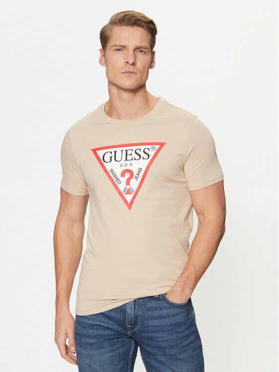Футболка узкого кроя Guess, бежевый
Футболка узкого кроя Guess, бежевый