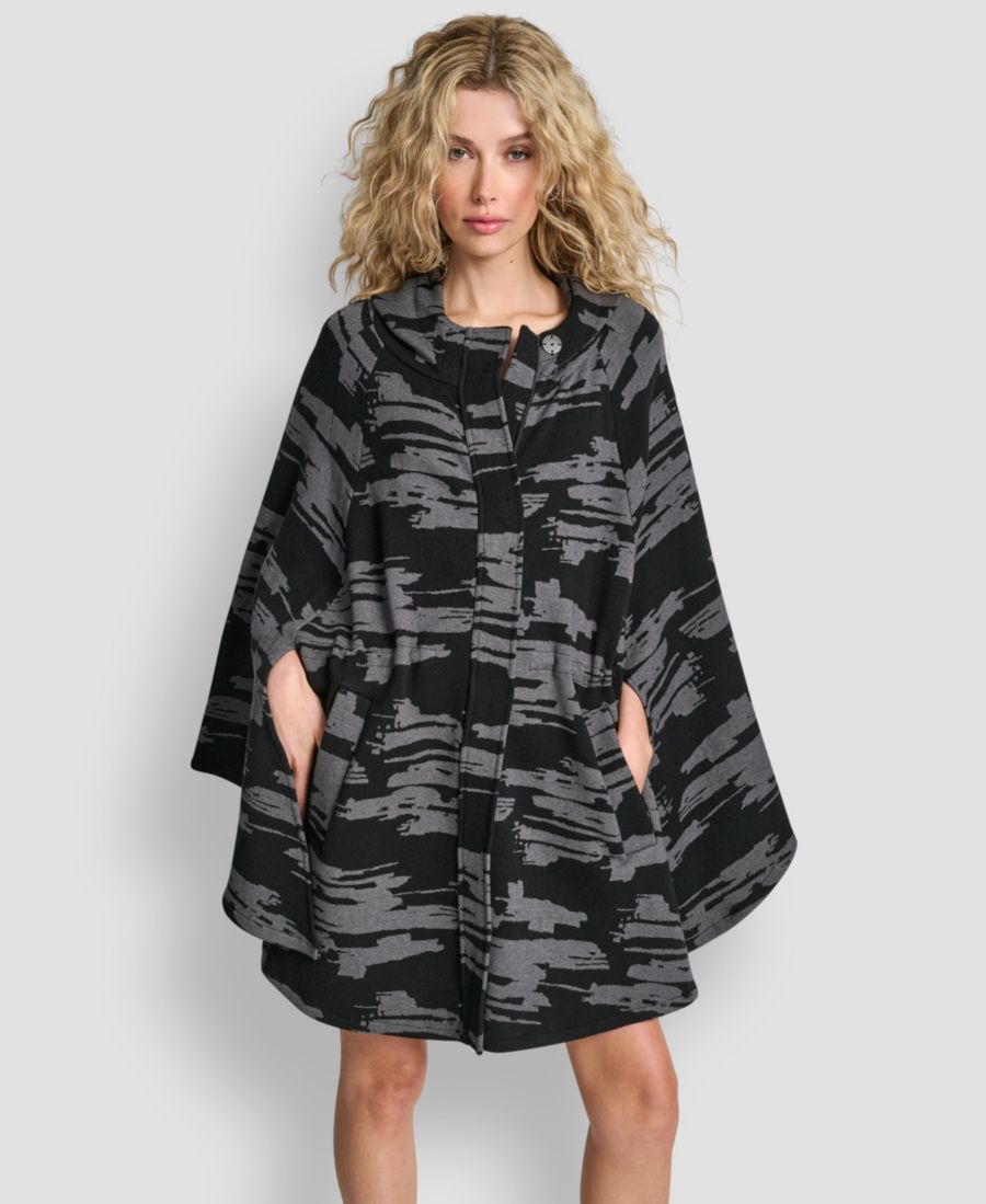 Женский свитер с рукавами-кейпами DKNY, Black/Graphite
Женский свитер с рукавами-кейпами DKNY, Black/Graphite