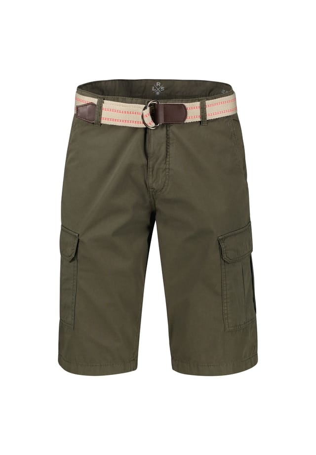 Шорты-Бермуды карго с поясом Lerros, зеленый 
Шорты-Бермуды карго с поясом Lerros, зеленый