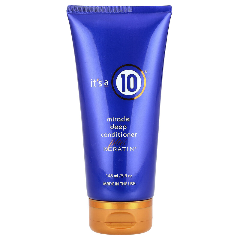 It's a 10, Miracle Deep Conditioner, Plus Keratin, 148 мл (5 жидк. унц.)
It's a 10, Miracle Deep Conditioner, Plus Keratin, 148 мл (5 жидк. унц.)