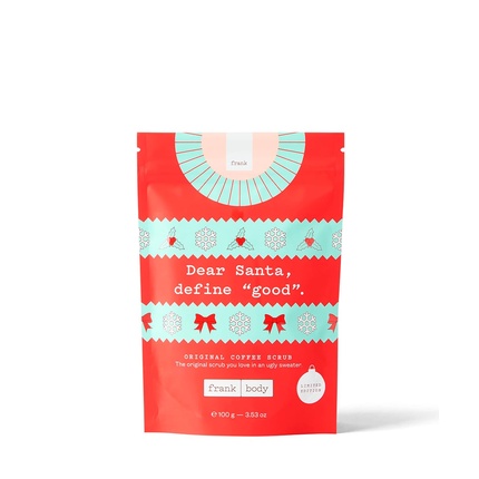 Кофейный скраб «Уродливый свитер» 100 г Frank Body
Кофейный скраб «Уродливый свитер» 100 г Frank Body