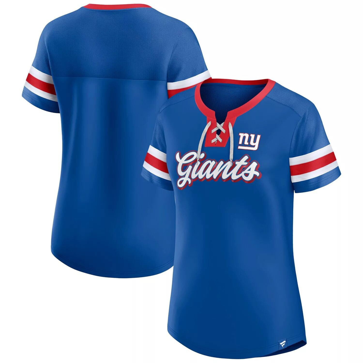 Женская футболка Fanatics Royal New York Giants Original State на шнуровке Fanatics
Женская футболка Fanatics Royal New York Giants Original State на шнуровке Fanatics