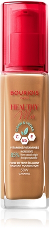 Осветляющая увлажняющая основа 24 часа Bourjois Healthy Mix, 58W Caramel 30 ml 
Осветляющая увлажняющая основа 24 часа Bourjois Healthy Mix, 58W Caramel 30 ml