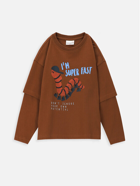 Блуза стандартного кроя Coccodrillo, коричневый
Блуза стандартного кроя Coccodrillo, коричневый