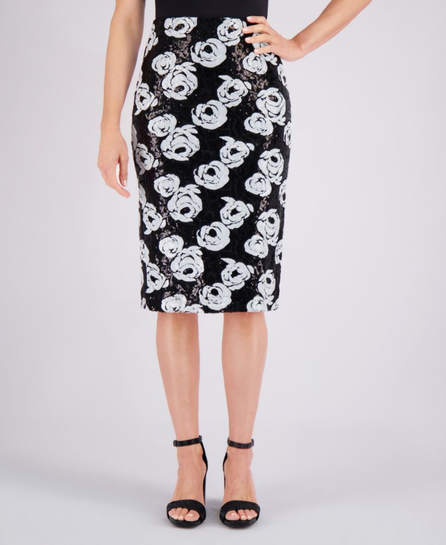 Женская юбка-карандаш с пайетками Muse, Black, White
Женская юбка-карандаш с пайетками Muse, Black, White