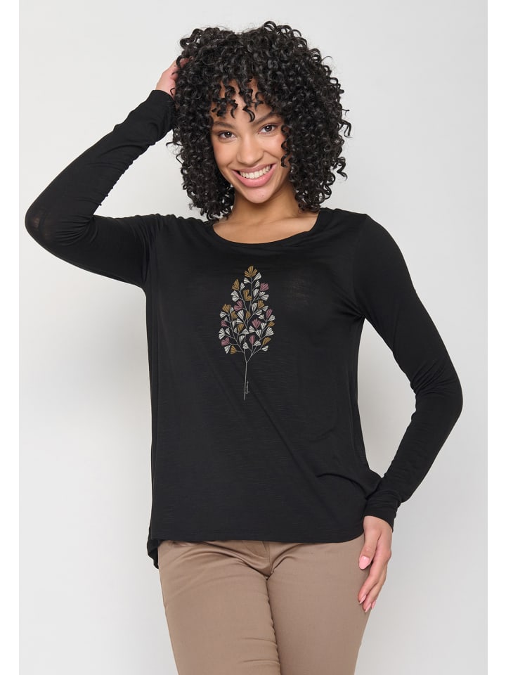 GreenBomb Лонгслив Mind Nature Fall Leaves in Schwarz
GreenBomb Лонгслив Mind Nature Fall Leaves in Schwarz