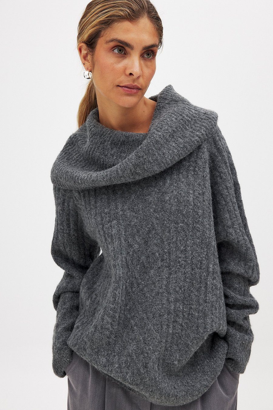 Джемпер NA-KD Jumper, Grey Melange/Grey
Джемпер NA-KD Jumper, Grey Melange/Grey