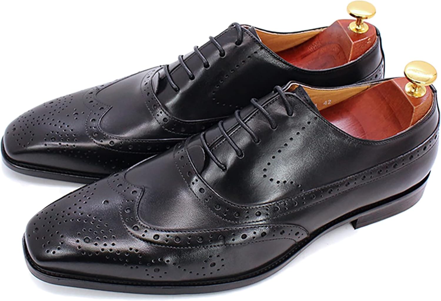 Мужские формальные кожаные броги на шнуровке, деловые повседневные оксфорды, свадебные дерби, дышащие, черные - 47 Generic
Мужские формальные кожаные броги на шнуровке, деловые повседневные оксфорды, свадебные дерби, дышащие, черные - 47 Generic