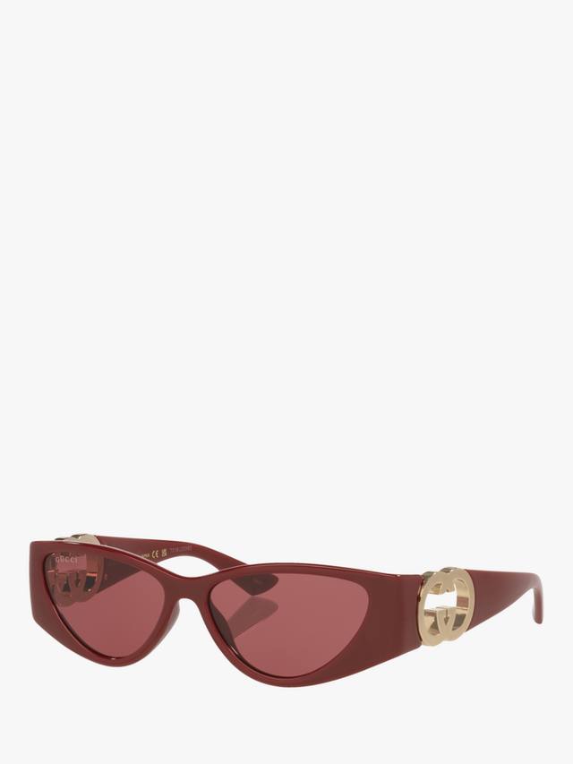 Женские солнцезащитные очки Cat Eye GC002604 Gucci, Burgundy
Женские солнцезащитные очки Cat Eye GC002604 Gucci, Burgundy