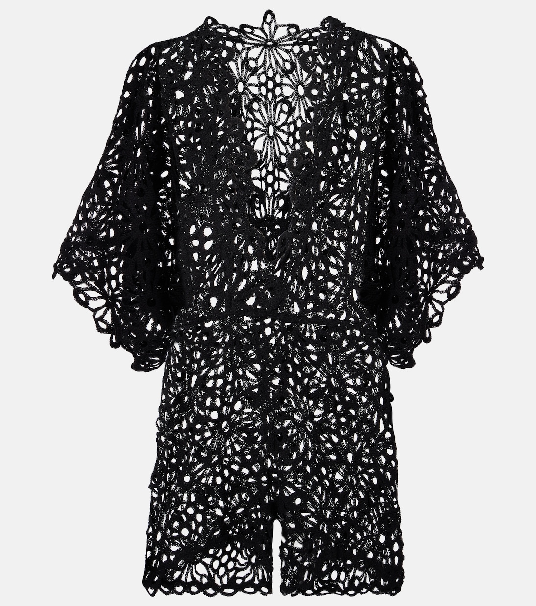 Ромпер с цветочным узором и ажурной вязкой Norma Kamali, черный
Ромпер с цветочным узором и ажурной вязкой Norma Kamali, черный