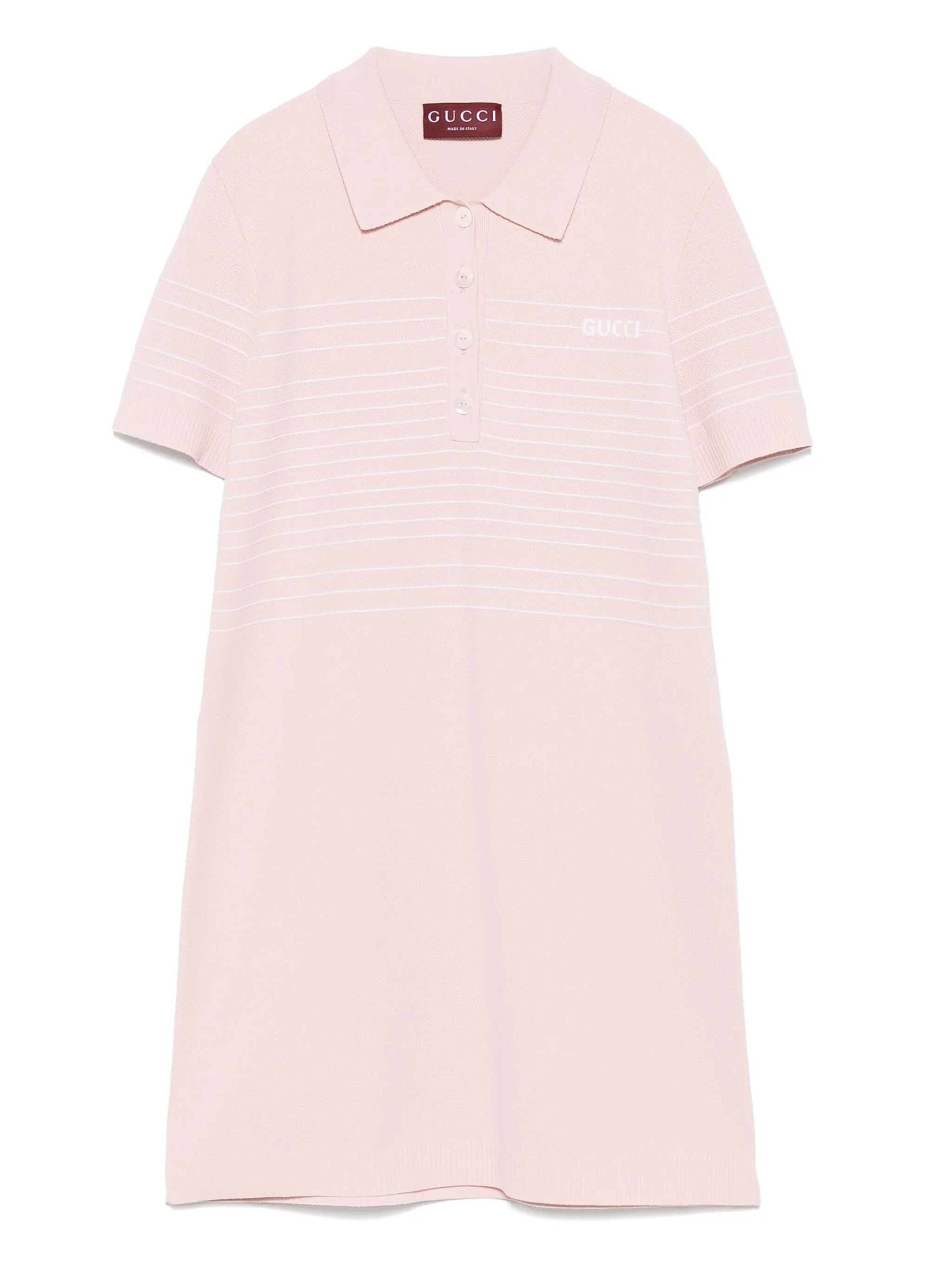 Платье мини с отделкой в полоску Gucci, розовый
Платье мини с отделкой в полоску Gucci, розовый