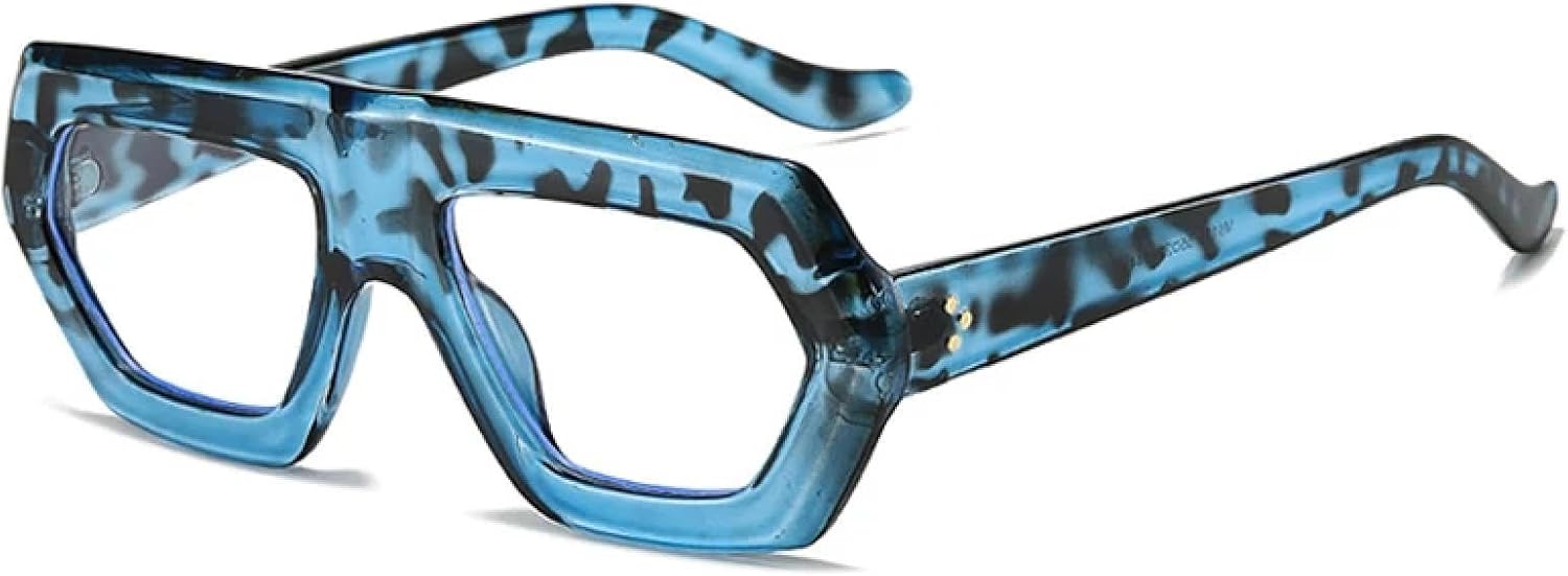 Женские солнцезащитные очки неправильной формы с градиентным линзовым покрытием UV400 в стиле ретро, мужские очки с прозрачными линзами в оправе HHZZYVY, Blue Leopard Clear
Женские солнцезащитные очки неправильной формы с градиентным линзовым покрытием UV400 в стиле ретро, мужские очки с прозрачными линзами в оправе HHZZYVY, Blue Leopard Clear