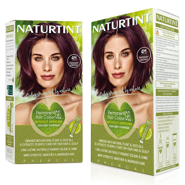Набор: краска для волос 4м махагоново-каштановый, 2x179 мл Naturtint
Набор: краска для волос 4м махагоново-каштановый, 2x179 мл Naturtint