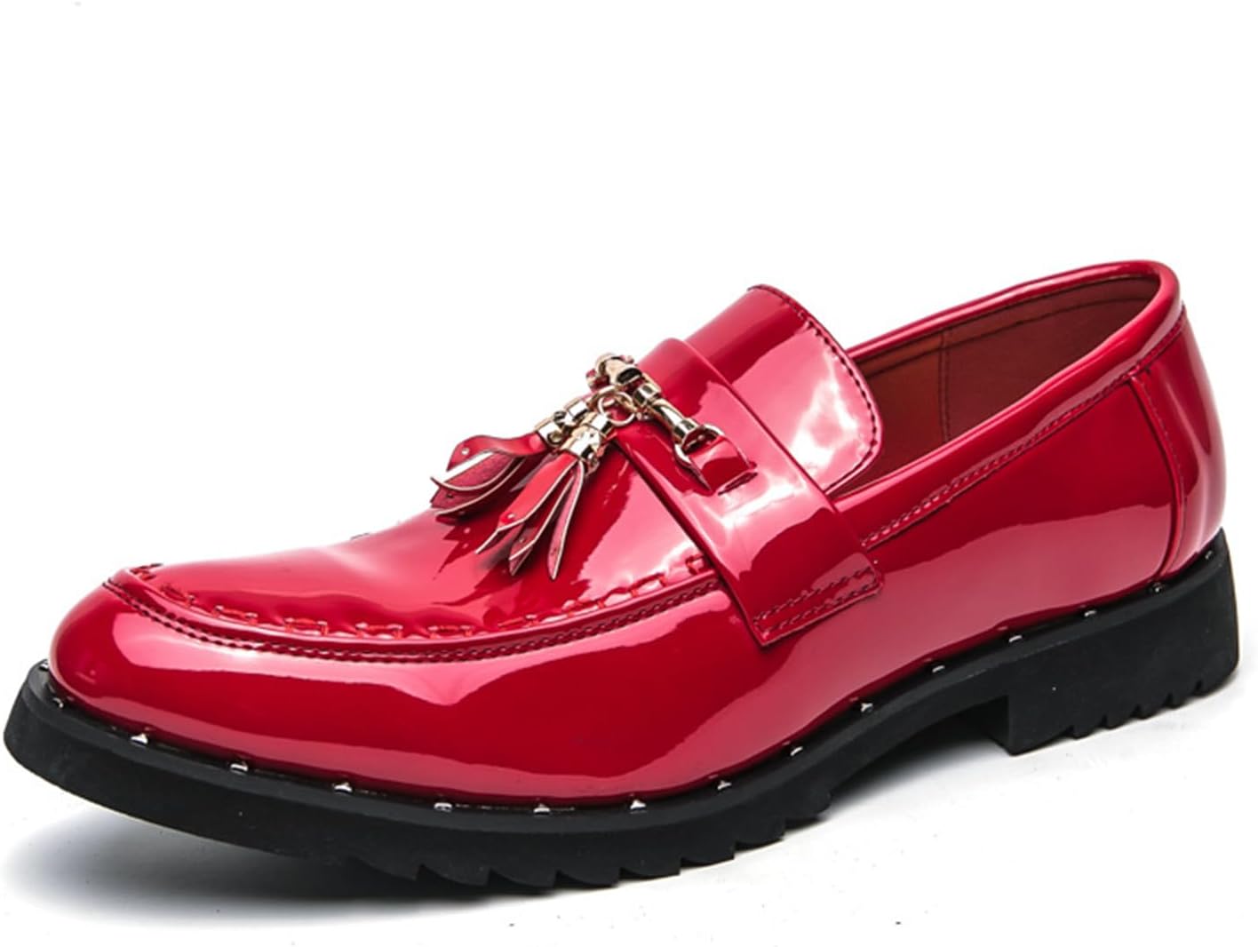 Мужские повседневные туфли для вождения CHUUMEE из лакированной кожи с кисточками, мокасины с противоскользящей подошвой, пени-туфли для делового и вечернего образа, красный
Мужские повседневные туфли для вождения CHUUMEE из лакированной кожи с кисточками, мокасины с противоскользящей подошвой, пени-туфли для делового и вечернего образа, красный