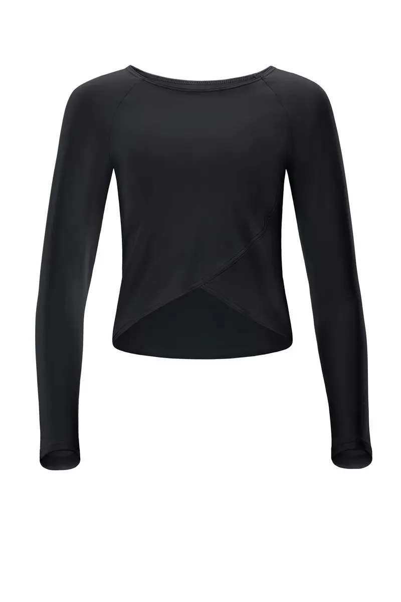 Рубашка Winshape с длинными рукавами "Cropped Functional Light and Soft", внахлест, черный
Рубашка Winshape с длинными рукавами "Cropped Functional Light and Soft", внахлест, черный