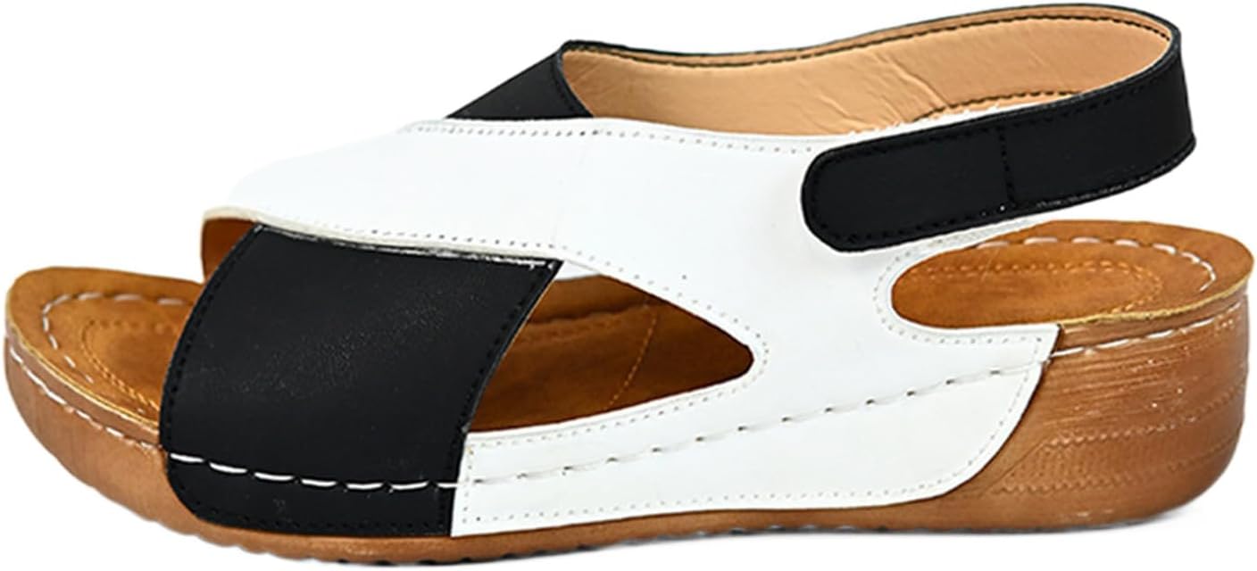 Ортопедические сандалии для женщин, элегантные на платформе с танкеткой, повседневные сандалии с разноцветными элементами, открытым носком, перекрещивающимися ремешками, без застежки, летние пляжные сандалии с удобной поддержкой свода стопы Gene...
Ортопедические сандалии для женщин, элегантные на платформе с танкеткой, повседневные сандалии с разноцветными элементами, открытым носком, перекрещивающимися ремешками, без застежки, летние пляжные сандалии с удобной поддержкой свода стопы Gene...