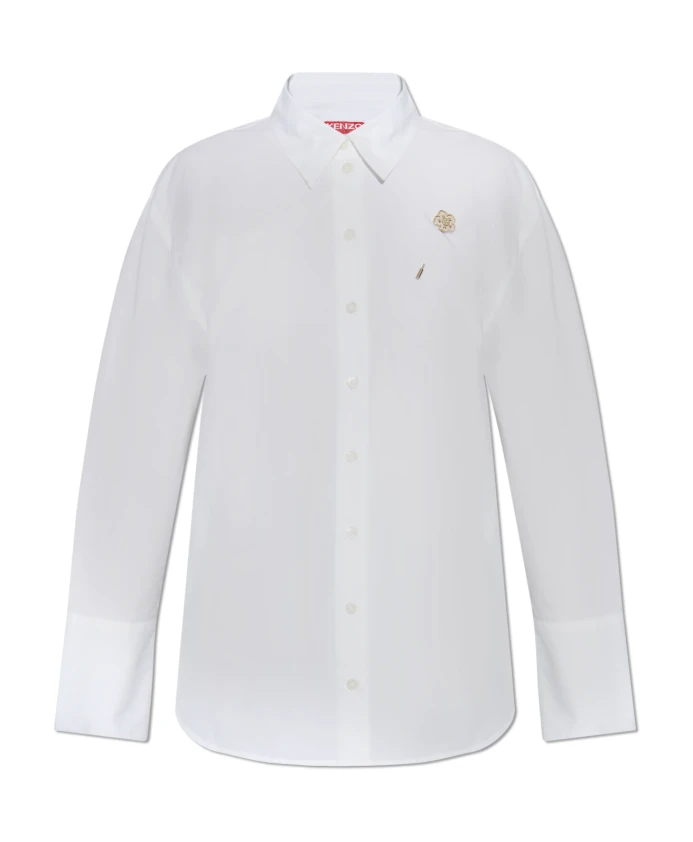 Рубашка с булавкой Kenzo, белый
Рубашка с булавкой Kenzo, белый
