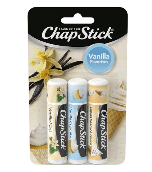 Помада, 3 упаковки ванильных бальзамов для губ, Vanilla Favorites Chapstick
Помада, 3 упаковки ванильных бальзамов для губ, Vanilla Favorites Chapstick
